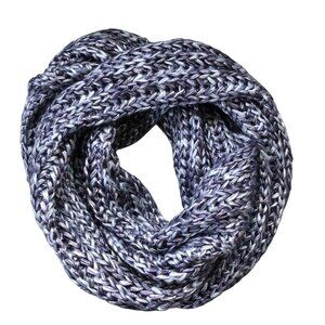 Anthropologie Vincent Pradier Blue Metallic Infinity Scarf